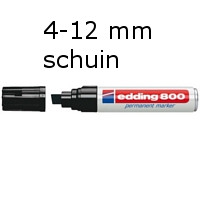 Edding 800 permanent markers 4-12 mm schuin