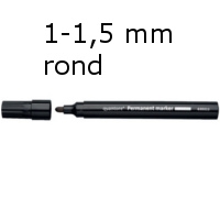 Quantore permanent markers 1-1,5 mm rond