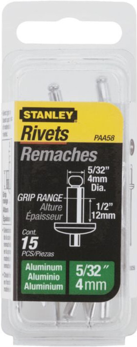 Stanley popnagels 4x12mm (15 stuks)
