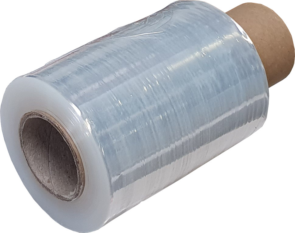 Mini stretchfolie 10cmx150m 20my transparant 1 rol
