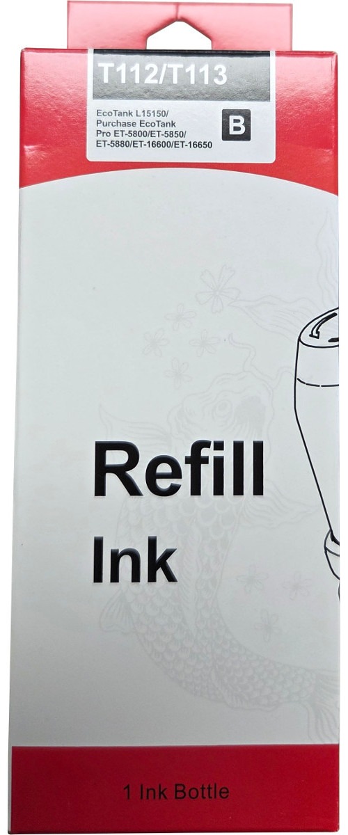 Huismerk Epson 112 / 113 EcoTank inktfles zwart