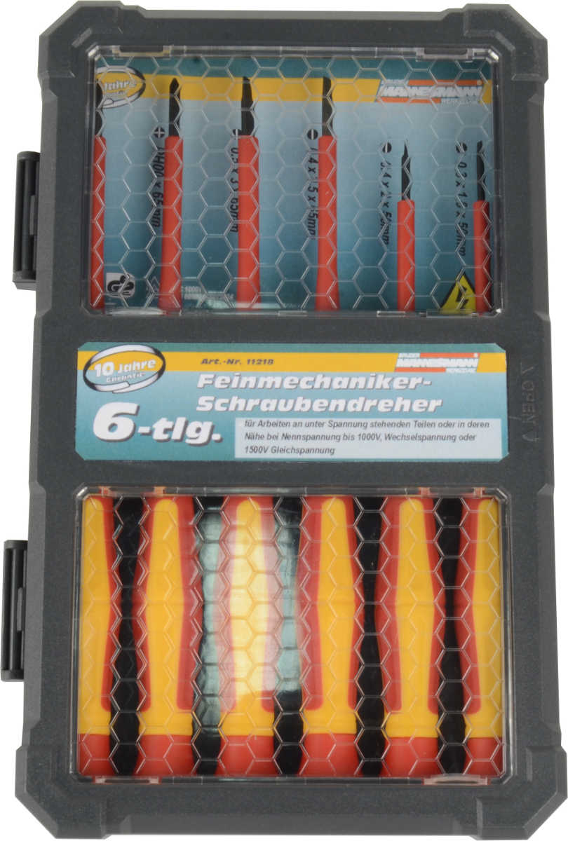 VDE precisieschroevendraaierset Mannesmann 6-delig