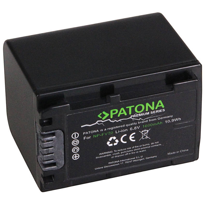 Sony NP-FV70 / FV30 / FV50 / FV100 accu (Patona Premium)