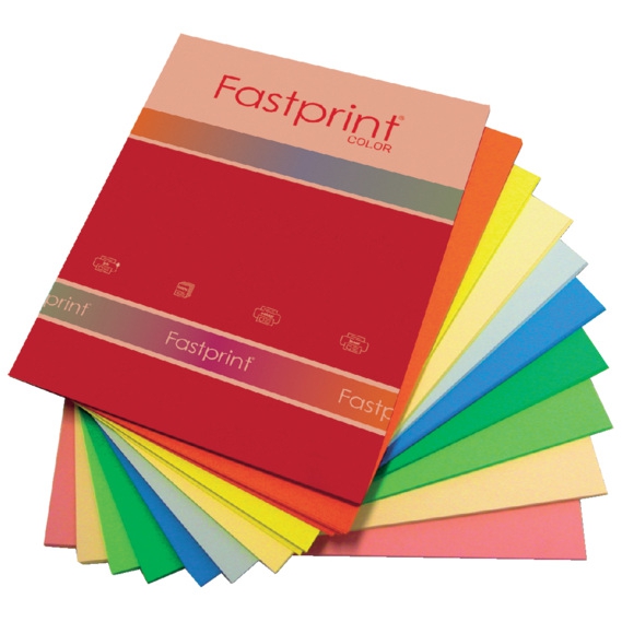10 Kleuren A4 papier 160 gram 50 vel Fastprint 129431