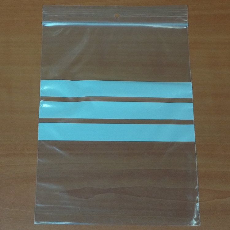 100 Gripzakjes 150 x 200 mm met schrijfvlak 50 micron