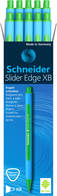 10x Schneider Slider Edge XB balpen groen