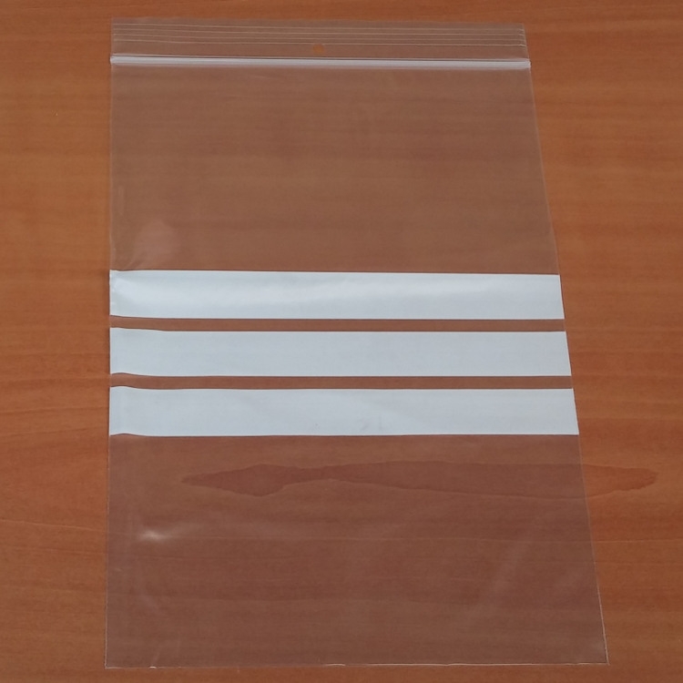 100 Gripzakjes 160 x 230 mm met schrijfvlak 50 micron