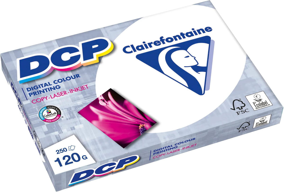 DCP A4 papier 120 gram pak 250 vel Clairefontaine