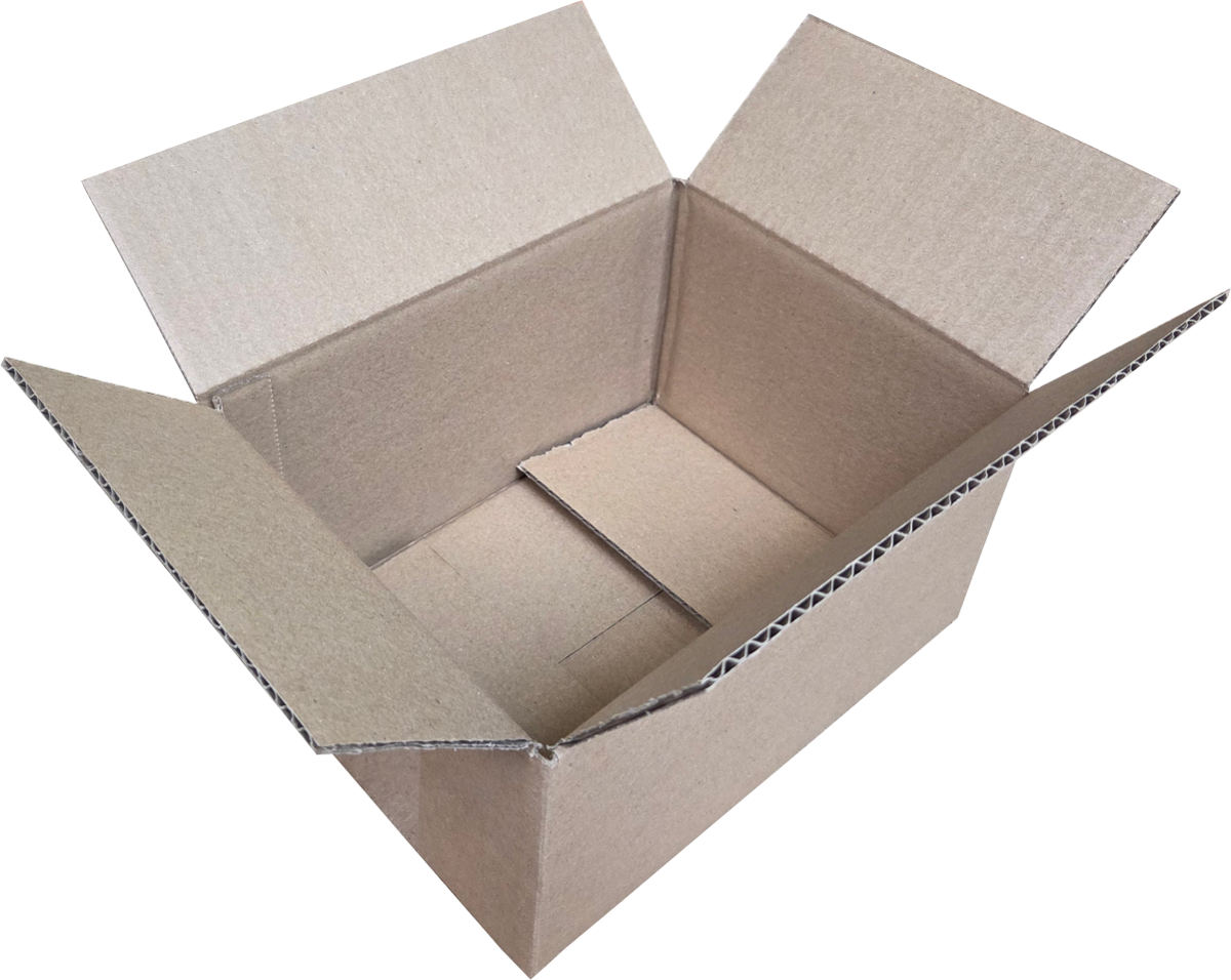 25 Vouwdozen 200x150x100mm bruin enkelgolf