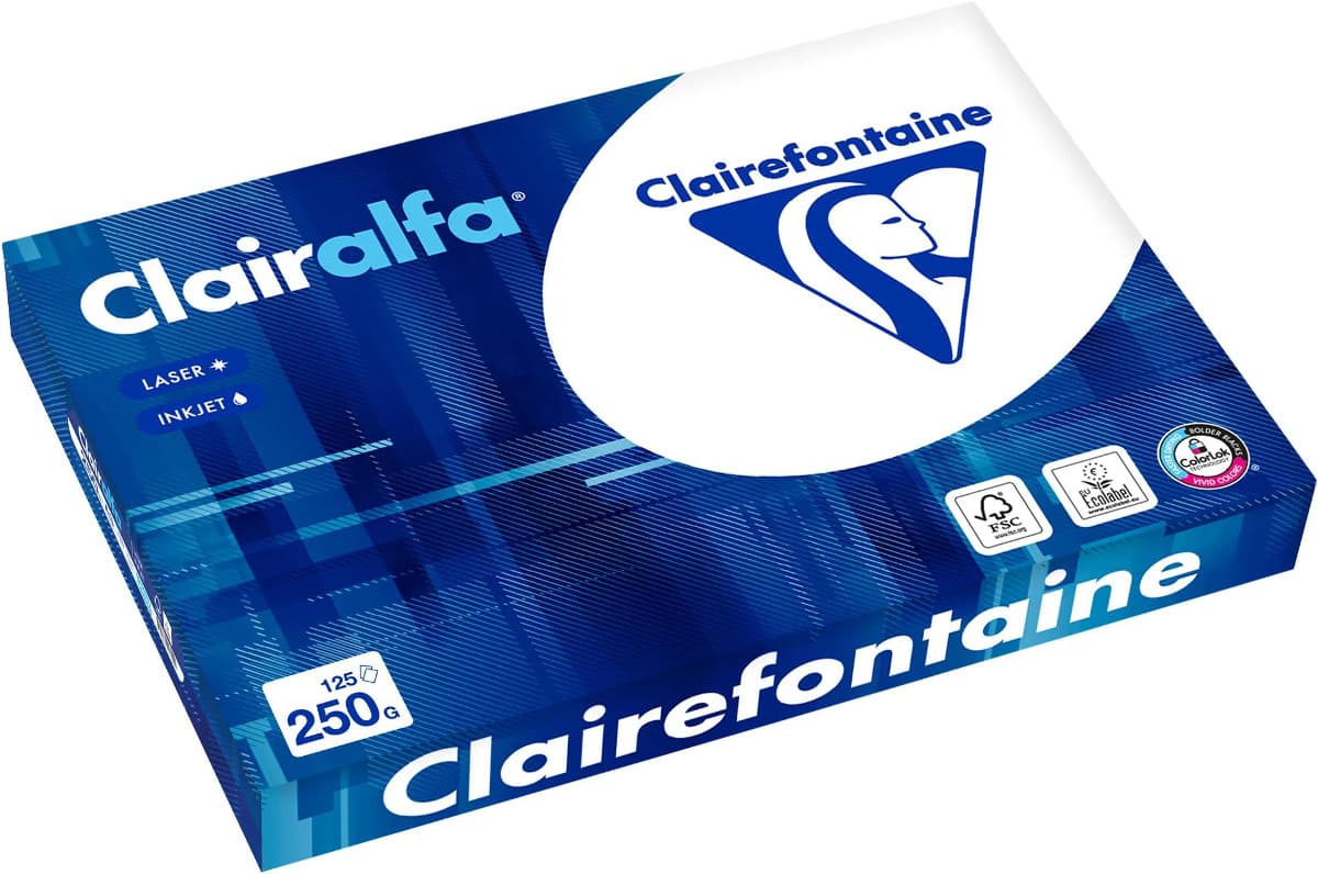 A3 papier 250 gram pak 125 vel Clairefontaine Clairalfa
