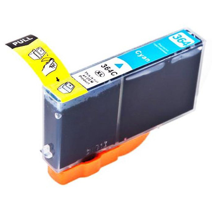 Huismerk HP 364XL cartridge cyaan met chip