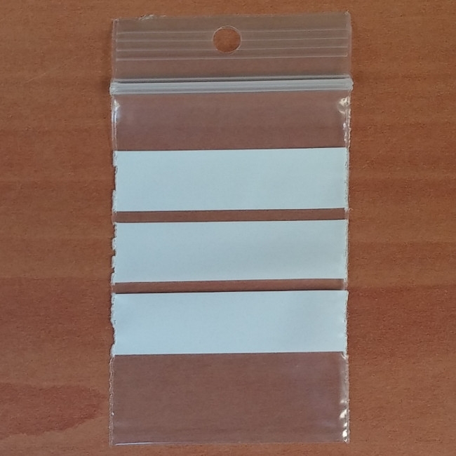 100 Gripzakjes 40 x 60 mm met schrijfvlak 50 micron