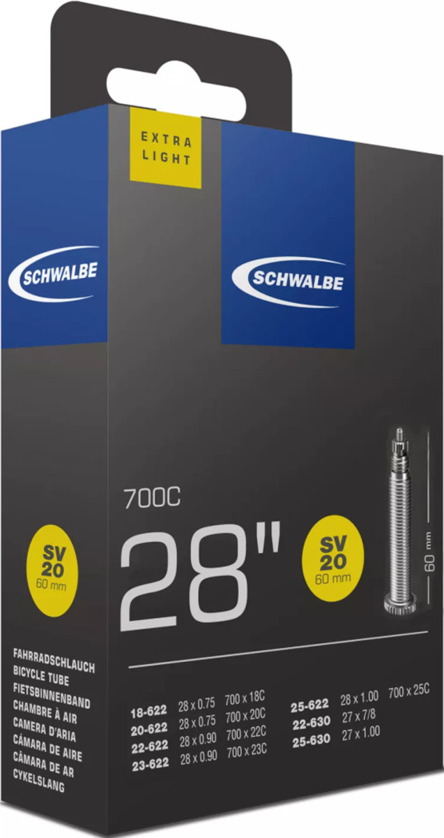 Schwalbe binnenband racefiets 28 inch SV20 extra light 60mm
