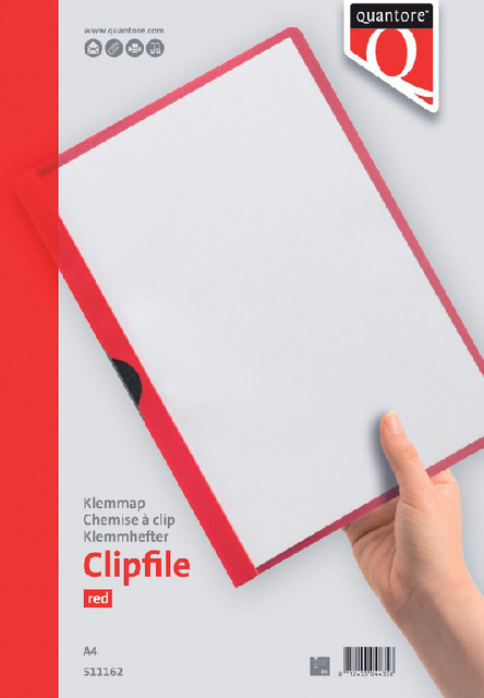 5 Rode klemmappen van Quantore