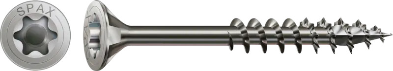 200 Spax schroeven 5x45mm RVS A2 deeldraad T20