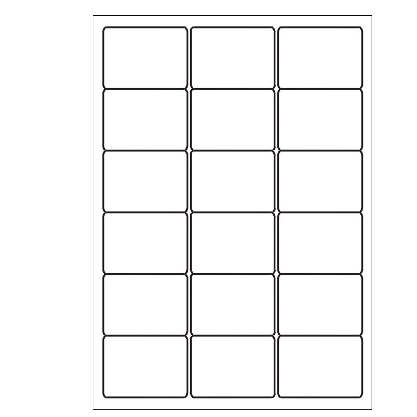 A4 etiketten 63,5 x 46,6 mm wit 100 vel huismerk