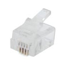 RJ11 (6P4C) plug, 50 stuks