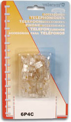 RJ11 (6P4C) plug, 50 stuks