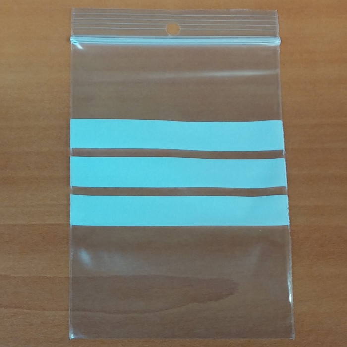 100 Gripzakjes 70 x 100 mm met schrijfvlak 50 micron