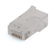 RJ45 plug voor ronde kabels, 25 stuks