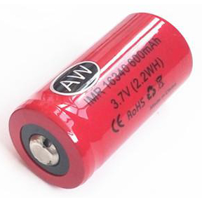 Oplaadbare AW IMR 16340 batterij