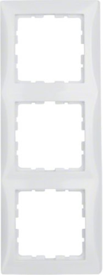Berker S.1 3-voudig afdekraam wit glans 10138989