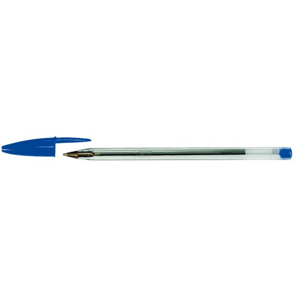 50x Bic Cristal balpen blauw medium