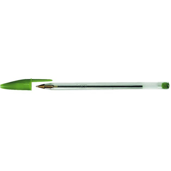 50x Bic Cristal balpen groen medium