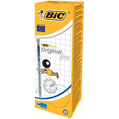 12x Bic Matic drukpotlood HB fijn 0,5 mm