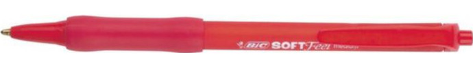 Bic Soft Feel balpen rood medium