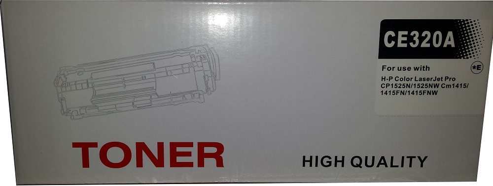 Huismerk HP 128A (CE320A) toner zwart