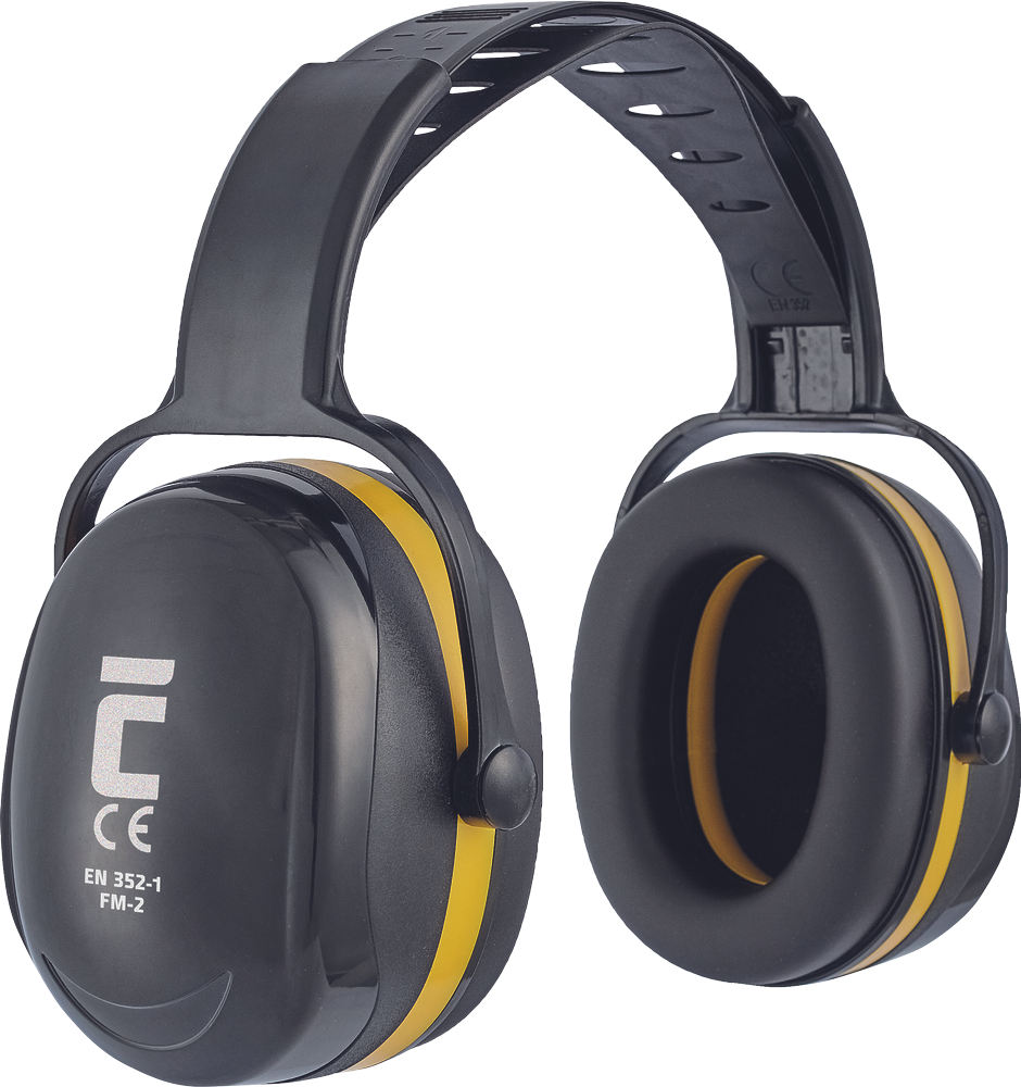 Oorkappen SNR 33 dB Cerva FM-2 zwart+geel