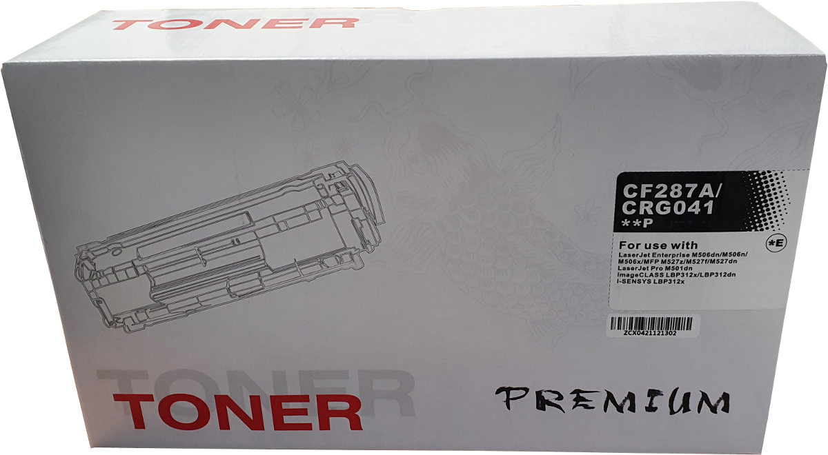 Huismerk HP 87A (CF287A) / Canon 041 toner zwart