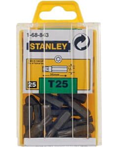 25 Torx T25 bits 1/4 inch 25 mm Stanley 1-68-843