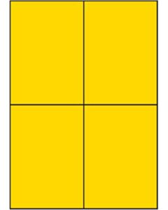 Gele A4 etiketten 105 x 148 mm 100 vel Sorex