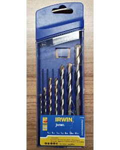 Irwin steen- en betonborenset 7-delig (BESCHADIGD DOOSJE)