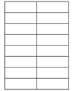 A4 etiketten 105 x 36 mm wit 100 vel Sorex