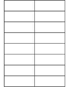 A4 etiketten 105 x 37 mm wit 100 vel Sorex