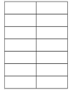 A4 etiketten 105 x 41 mm wit 100 vel huismerk