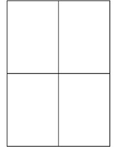 Verwijderbare A4 etiketten 105 x 148 mm wit 100 vel Sorex