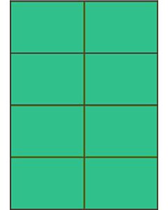 Groene A4 etiketten 105 x 74 mm 100 vel Sorex