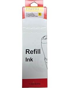 Huismerk Epson 112 / 113 EcoTank inktfles geel