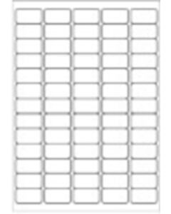 A4 etiketten 38 x 21,2 mm wit 100 vel Sorex