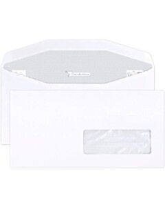 500 Enveloppen 114x229mm venster rechts 35x100mm machinegeschikt Clairalfa