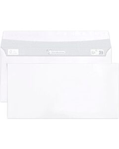 250 Witte enveloppen 110x220mm 90g zelfklevend Clairalfa