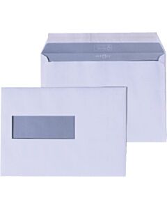 500 Zelfklevende enveloppen met venster links C5 162 x 229 mm