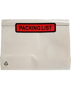 1000 Paklijstenveloppen A6 165x122mm Packing List PP