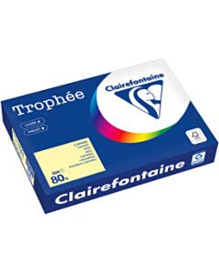 Geel A4 papier 80 gram pak 500 vel Clairefontaine Trophée