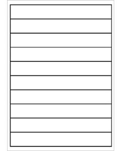 A4 etiketten 200 x 28 mm wit 100 vel Sorex