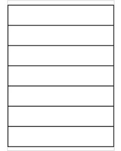 A4 etiketten 210 x 40 mm wit 100 vel Sorex